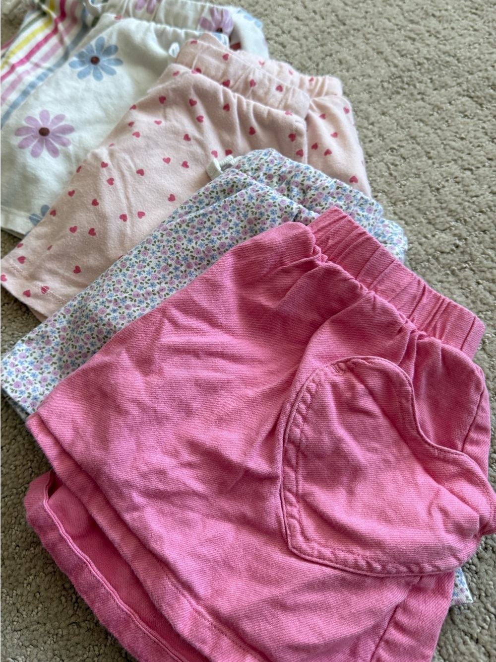 Cat & Jack Girls' Skorts 5 pack (4T) - Pink, White, Multicolor